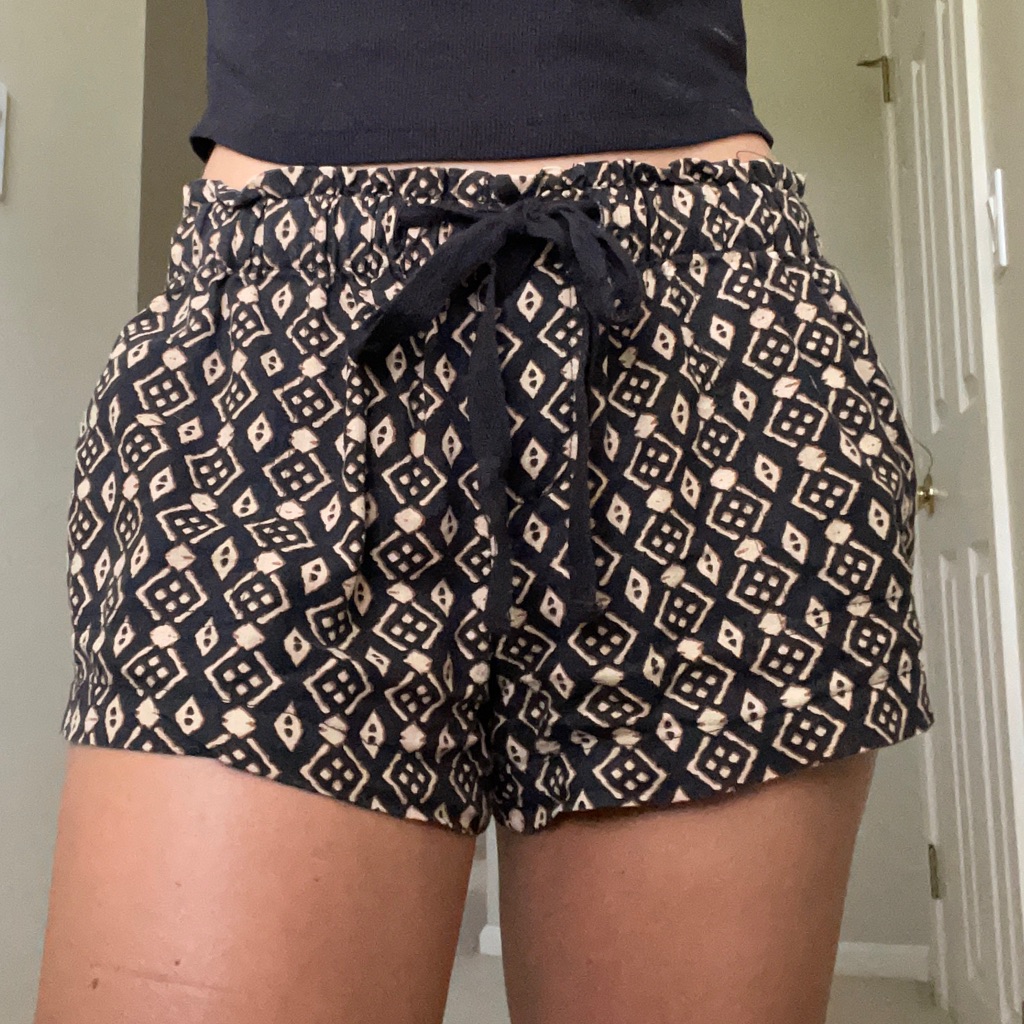 Drawstring Printed Shorts